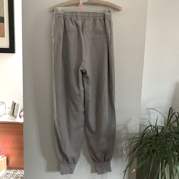 2/$30❤️ ONE - Taupe Rayon/Linen Jogger Pants with drawstring - Picture 2 of 9